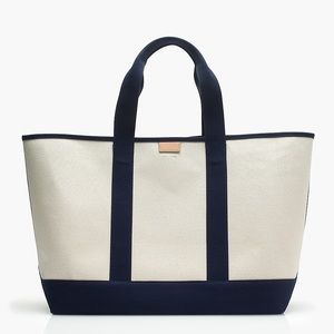 J. Crew Surfside Canvas Weekender Tote Bag